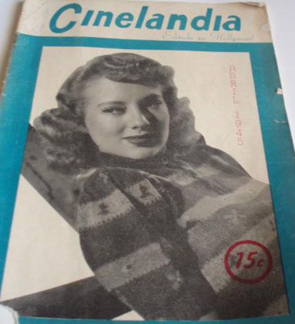 CINELANDIA magazine side cover April 1945