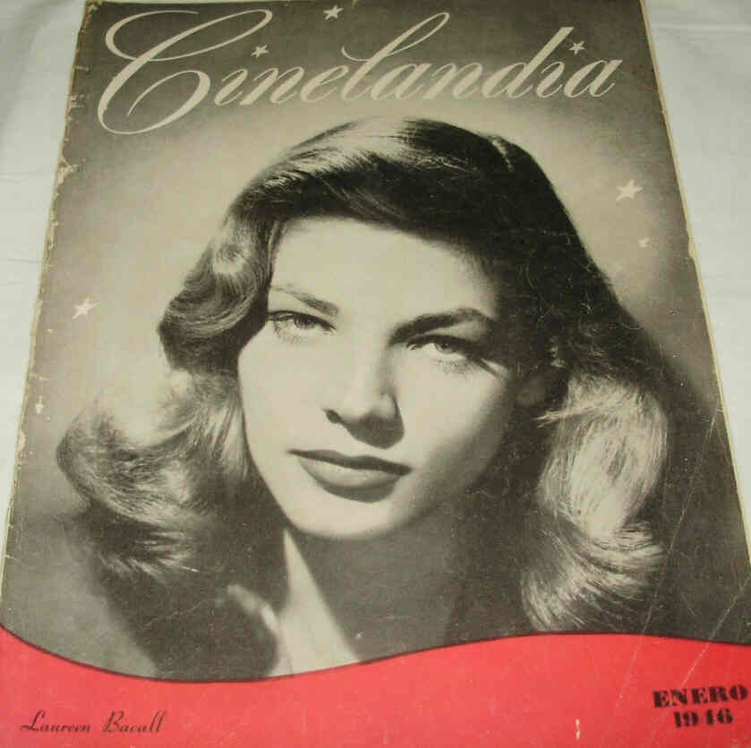 CINELANDIA magazine side cover January 1946