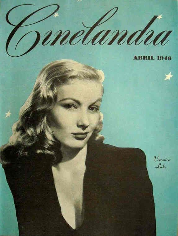 CINELANDIA magazine side cover April 1946