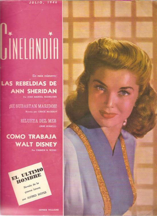 CINELANDIA magazine side cover July 1946