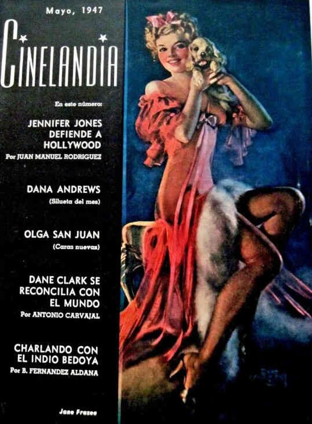 CINELANDIA magazine side cover May 1947