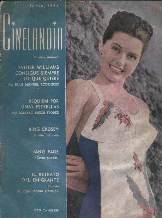 CINELANDIA magazine side cover June 1947