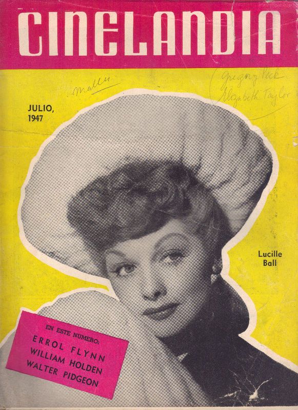 CINELANDIA magazine side cover July 1947