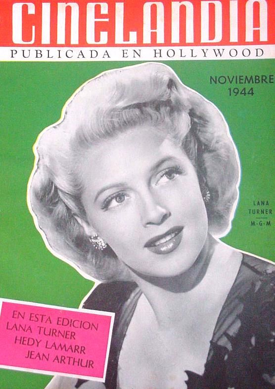 CINELANDIA magazine side cover November 1947