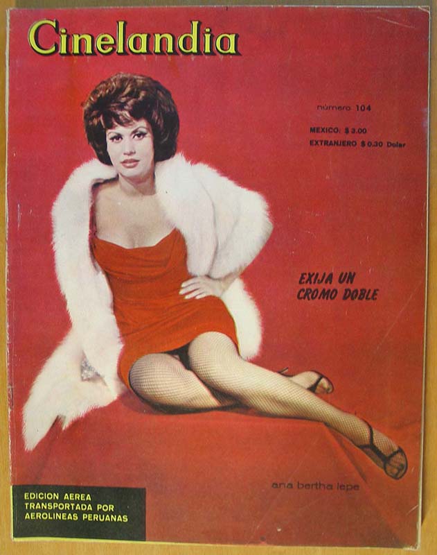 CINELANDIA (Mx) magazine side cover Issue 104 15 February 1963