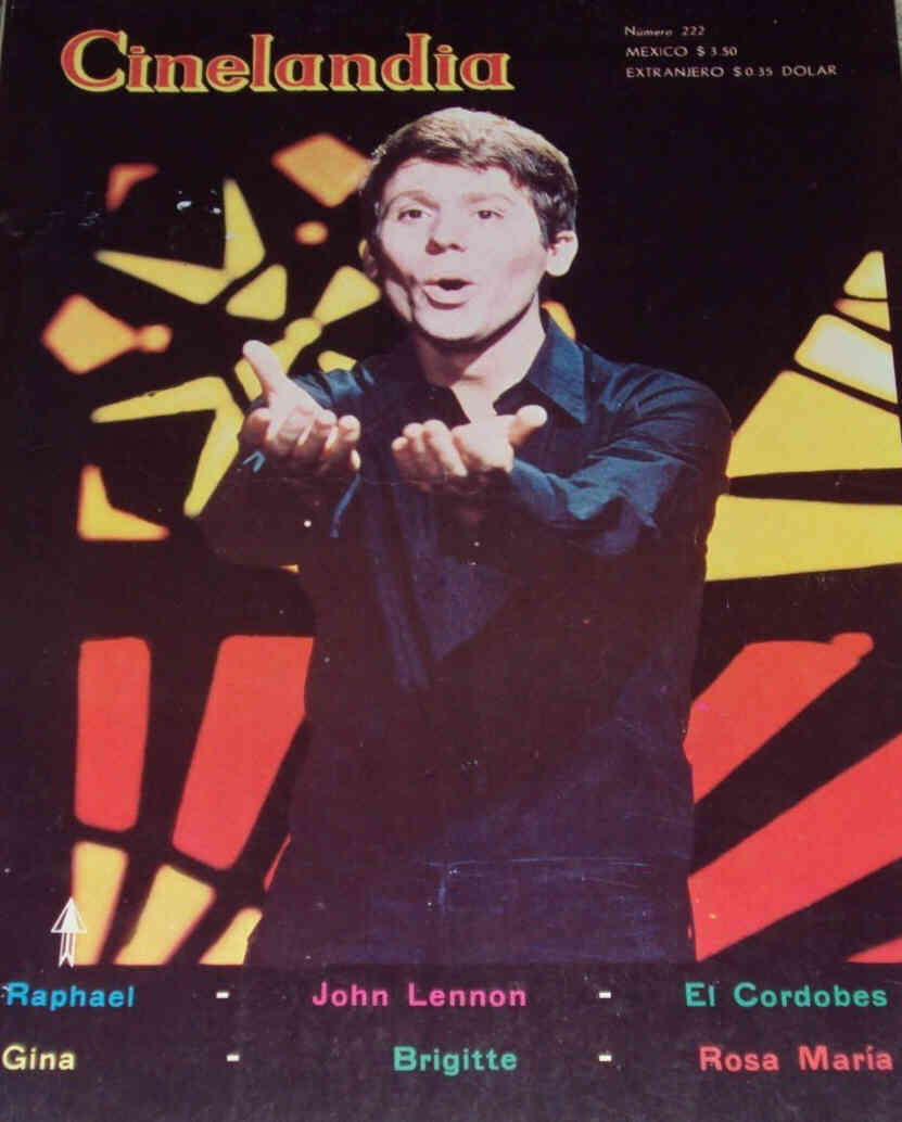 CINELANDIA (Mx) magazine side cover Issue 222  1968