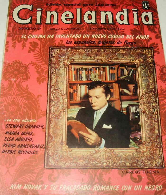 CINELANDIA (Mx) magazine side cover Issue 27  1959