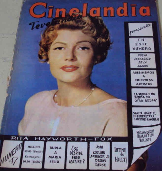 CINELANDIA (Mx) magazine side cover Issue 47 January 1961