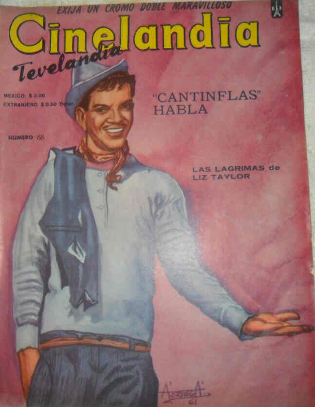 CINELANDIA (Mx) magazine side cover Issue 68  1961