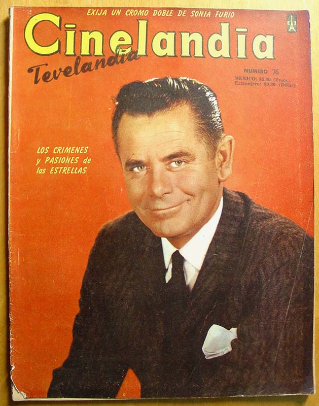 CINELANDIA (Mx) magazine side cover Issue 76  1961