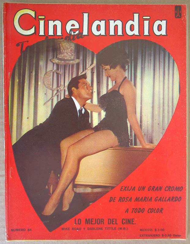 CINELANDIA (Mx) magazine side cover Issue 84  1962
