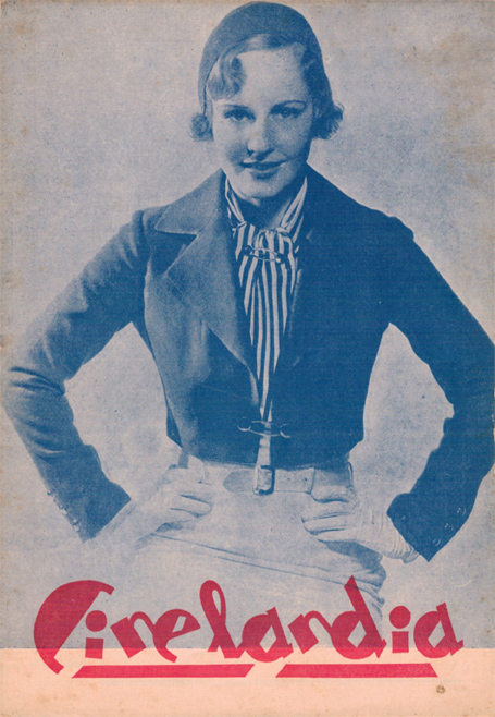 CINELANDIA (Pt 1933) magazine side cover Issue 10 January 1934