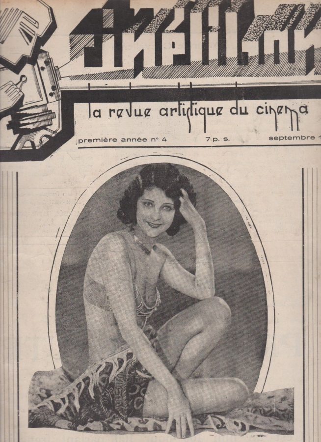CINELIBAN magazine side cover Issue 4 September 1930