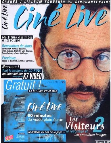 CINE LIVE magazine side cover Issue 3 June 1997