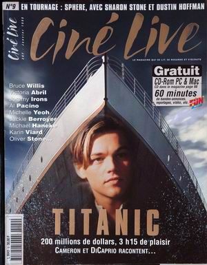 CINE LIVE magazine side cover Issue 9 January 1998