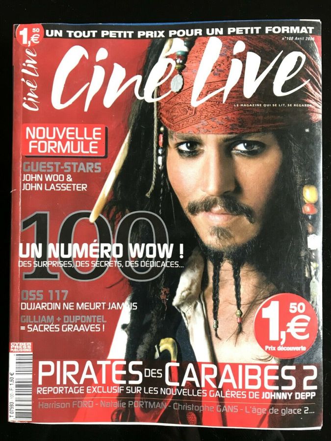 CINE LIVE magazine side cover Issue 100 April 2006