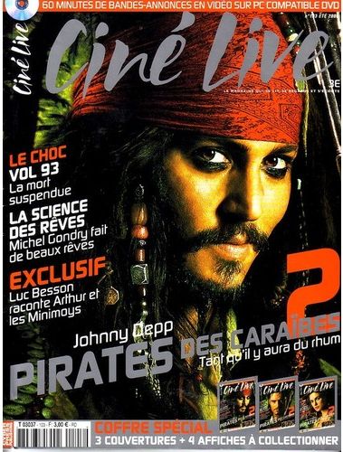 CINE LIVE magazine side cover Issue 103 July/August 2006