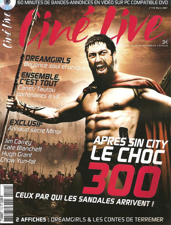 CINE LIVE magazine side cover Issue 110 March 2007