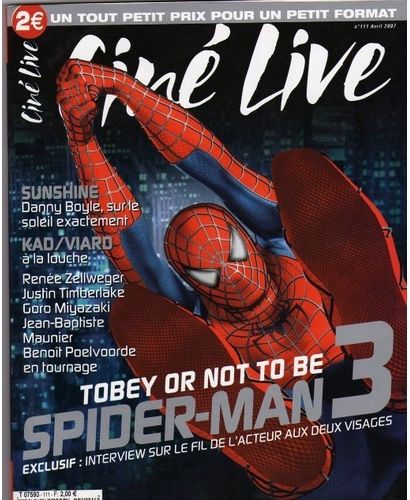 CINE LIVE magazine side cover Issue 111 April 2007