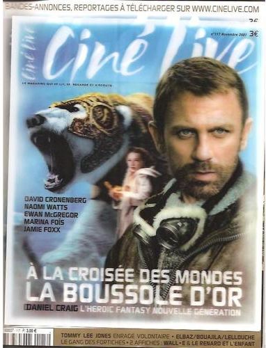 CINE LIVE magazine side cover Issue 117 November 2007