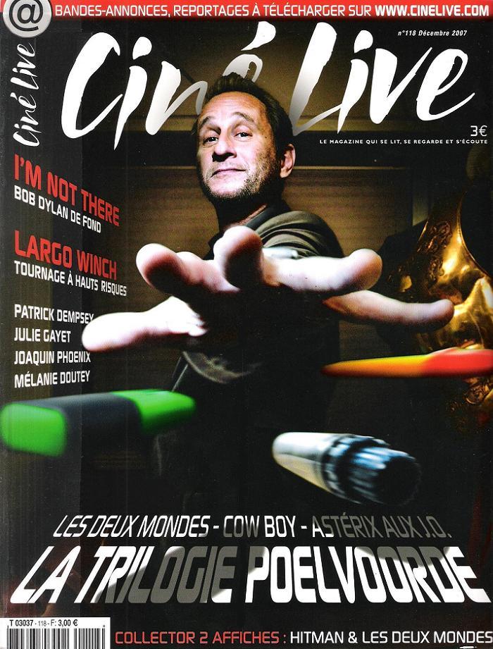 CINE LIVE magazine side cover Issue 118 December 2007
