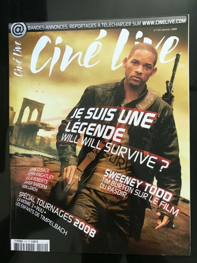 CINE LIVE magazine side cover Issue 119 January 2008