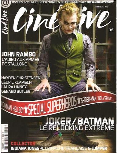 CINE LIVE magazine side cover Issue 120 February 2008