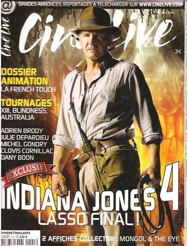 CINE LIVE magazine side cover Issue 121 March 2008