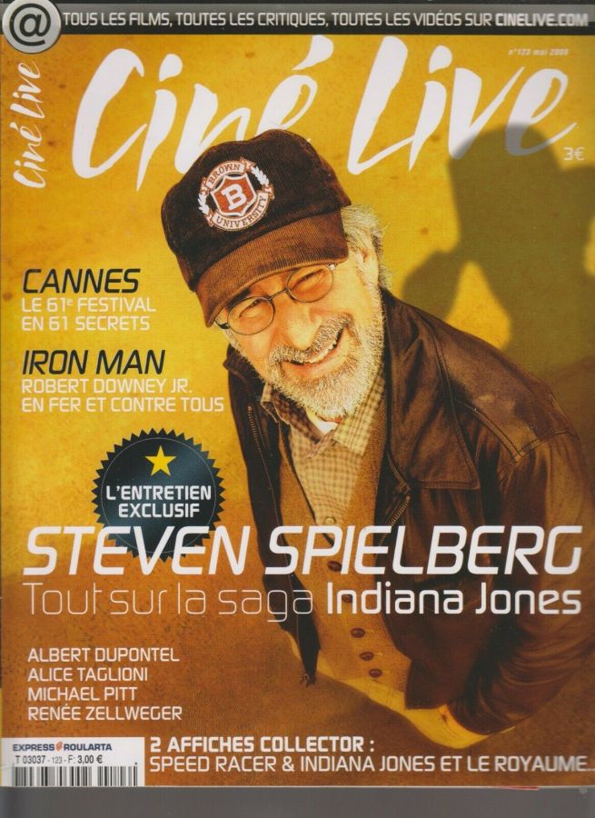 CINE LIVE magazine side cover Issue 123 May 2008