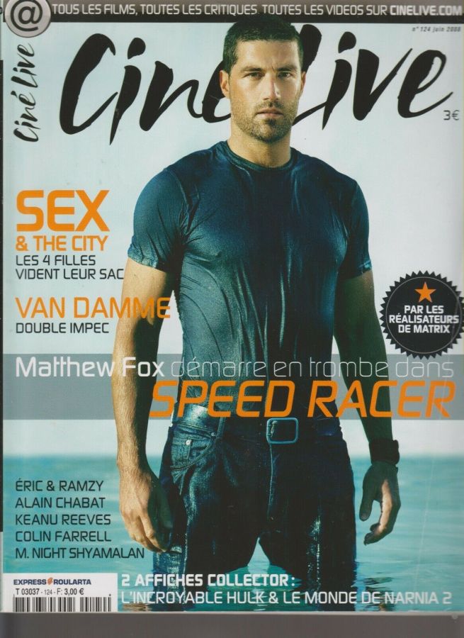 CINE LIVE magazine side cover Issue 124 June 2008