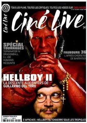CINE LIVE magazine side cover Issue 127 October 2008