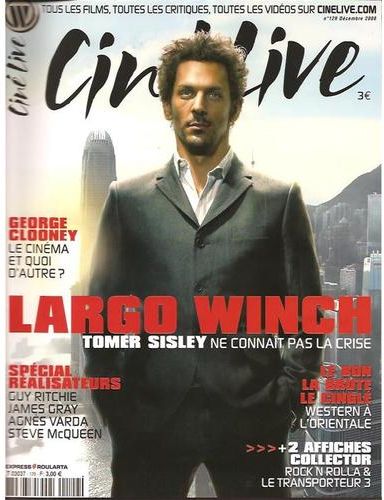CINE LIVE magazine side cover Issue 129 December 2008