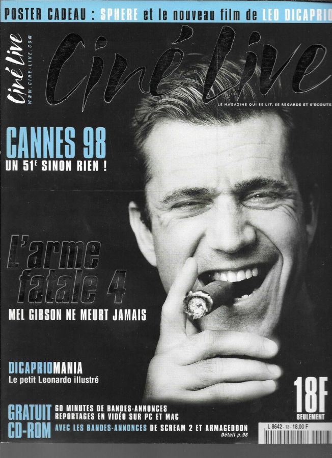 CINE LIVE magazine side cover Issue 13 May 1998
