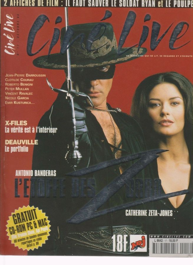 CINE LIVE magazine side cover Issue 17 October 1998