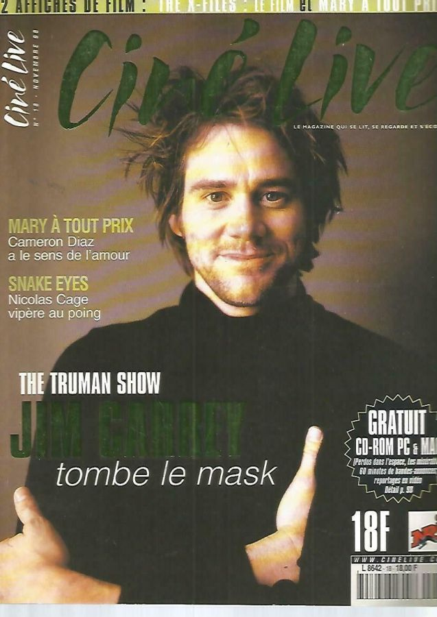 CINE LIVE magazine side cover Issue 18 November 1998