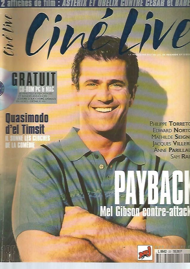 CINE LIVE magazine side cover Issue 22 March 1999