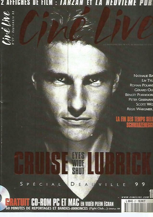 CINE LIVE magazine side cover Issue 27 September 1999