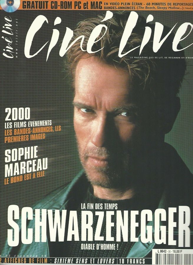 CINE LIVE magazine side cover Issue 30 December 1999