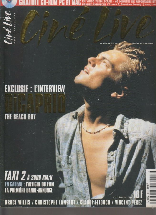 CINE LIVE magazine side cover Issue 31 January 2000