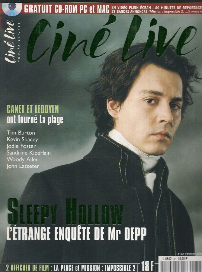 CINE LIVE magazine side cover Issue 32 February 2000
