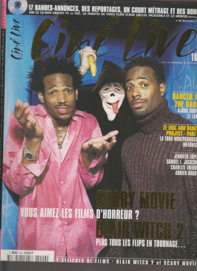 CINE LIVE magazine side cover Issue 40 November 2000