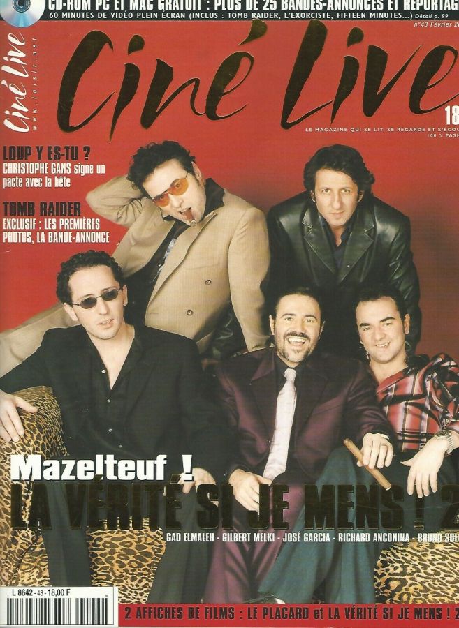 CINE LIVE magazine side cover Issue 43 February 2001