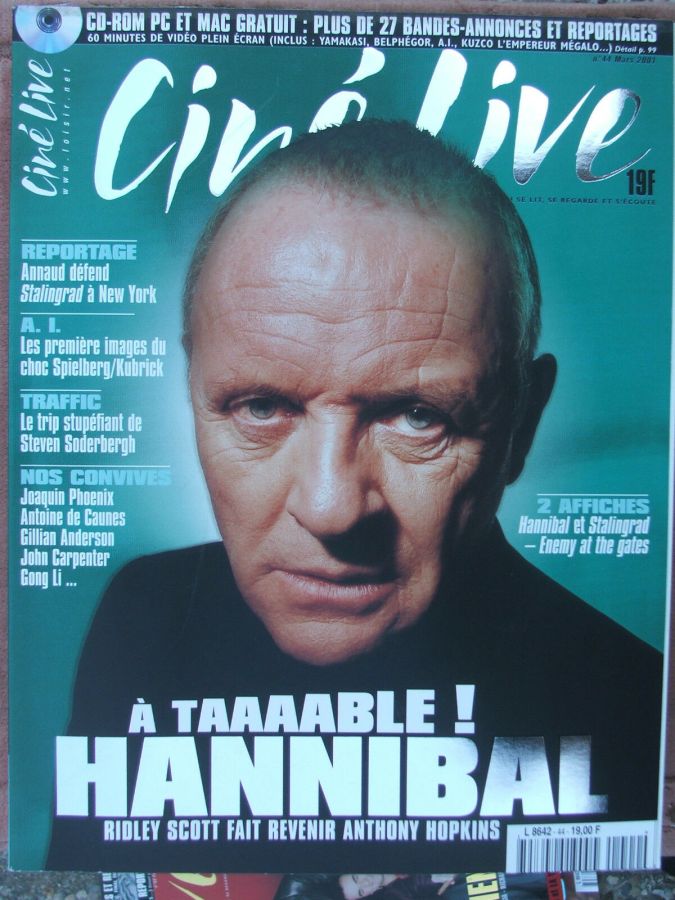CINE LIVE magazine side cover Issue 44 March 2001