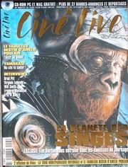 CINE LIVE magazine side cover Issue 45 April 2001