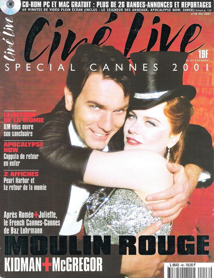 CINE LIVE magazine side cover Issue 46 May 2001