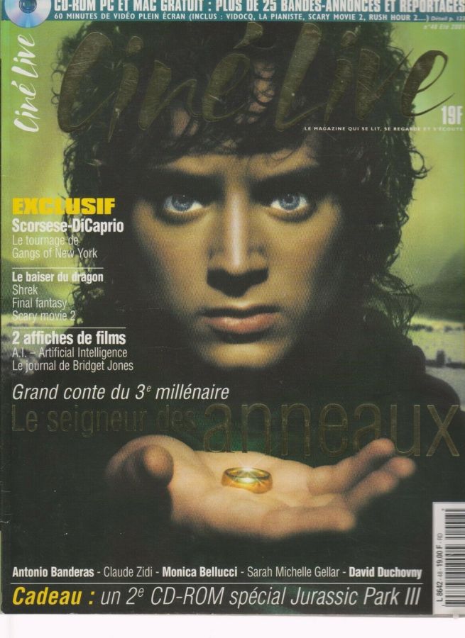 CINE LIVE magazine side cover Issue 48 July/August 2001
