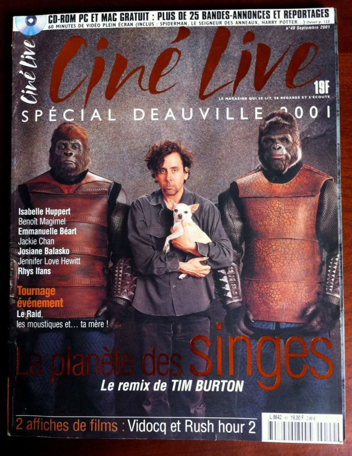 CINE LIVE magazine side cover Issue 49 September 2001