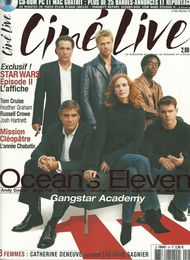 CINE LIVE magazine side cover Issue 54 February 2002
