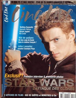 CINE LIVE magazine side cover Issue 55 March 2002