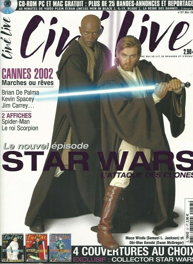CINE LIVE magazine side cover Issue 57 May 2002